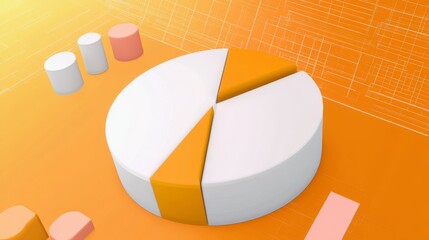 Dynamic Data Visualization: Engaging Pie Chart Design for Business Insights