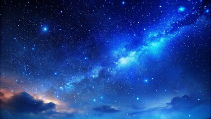 Obraz premium Space background realistic starry night milky way and stardust color galaxy