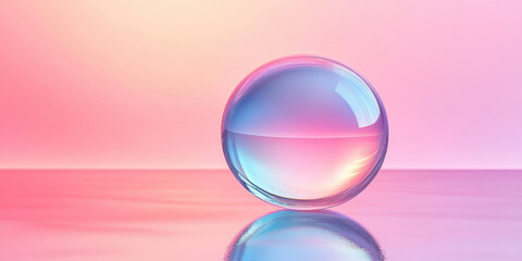 Obraz premium Soft pastel gradient clean and simple images reflecti