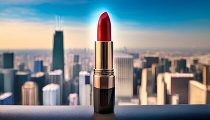 lipstick in the mirror