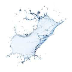 water splash isolated on transparent