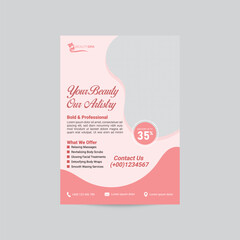 Beauty Hair Salon Spa Skin Care flyer