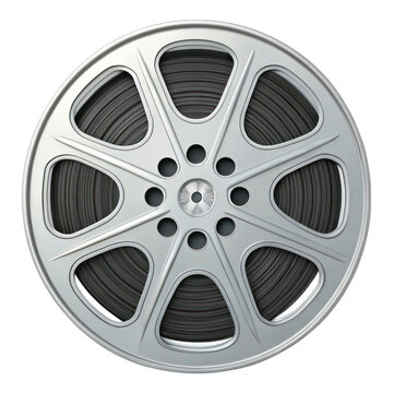 Classic film reel icon representing cinema and movie production