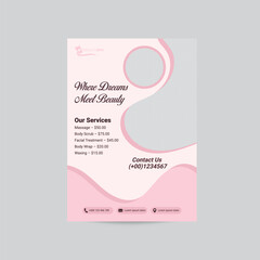 Foot Spa and skin care  flyer
