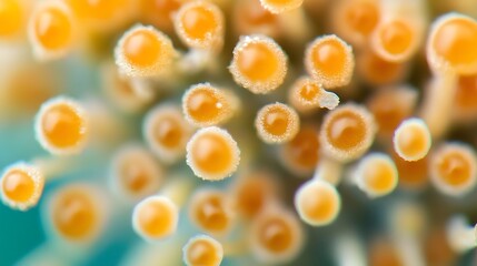 Magnified Trichome Crystals with Terpene-Rich Resin Texture