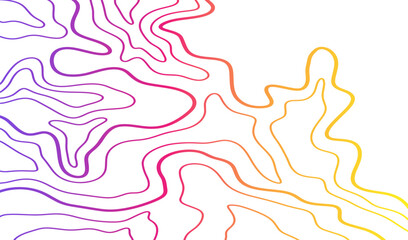 Futuristic neon abstract topography background