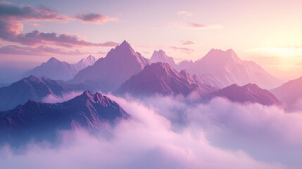 sunrise over mountains