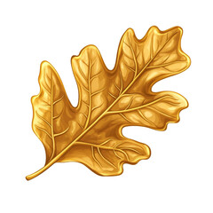 Obraz premium Golden oak leaf elegant autumn design
