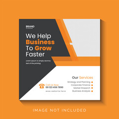 business social media post template 