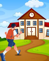 STUDENTS GOING TO SCHOOL