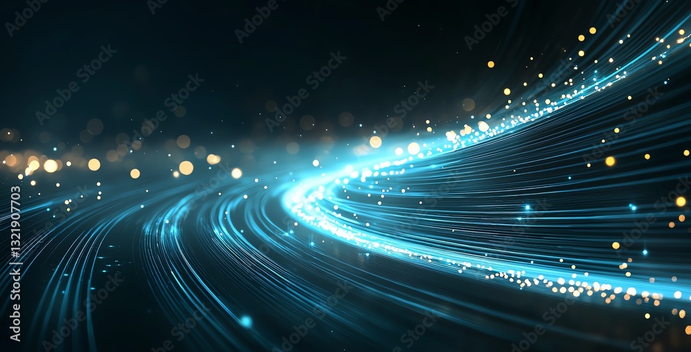 Poster abstract light trails create a mesmerizing display of illuminated motion