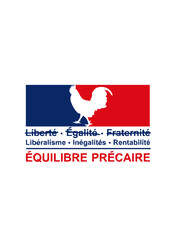 équilibre précaire coq France humour gouvernement politique provocateur