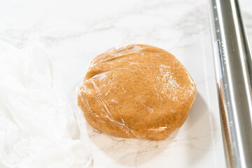 Step by step preparation of Amber Gingerbread Cookies from dough to delicious holiday treats