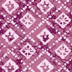 Abstract batik tie-dye textile pattern - Illustration	
