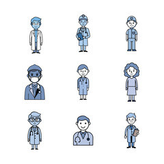 Doctor icons Set 