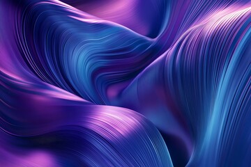 Obraz premium Abstract Digital Light Streaks – Futuristic Blue & Violet Flowing Background
