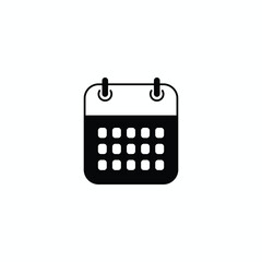 Stylish Minimalistic Calendar Icon for Daily Planning, Scheduling, and Organization Purposes in Modern Design