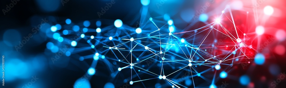 Poster a captivating and vivid representation of digital connectivity, this image showcases an abstract net