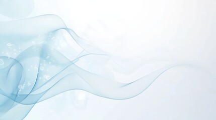 Fototapeta premium Molecular structures in light blue and white create a sterile scientific background suitable for research presentations or educational materials