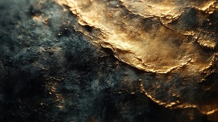 Golden and Dark Abstract Texture