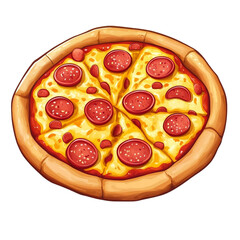 Delicious pepperoni pizza perfect for a satisfying meal