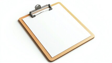 Blank clipboard ready for notes and presentations.