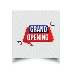 Grand Opening sale promo banner discount template