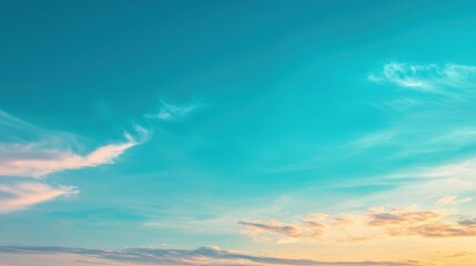 Obraz premium Majestic Airplane Soaring Through Clear Blue Sky with Fluffy Clouds