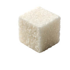 Cube of sugar isolated on white