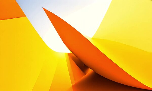 an orange paper  blowing in the wind