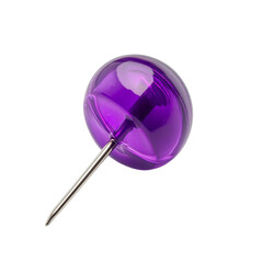 A vibrant purple pushpin ready to pin your ideas