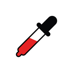 Color picker icon design isolated on a white background