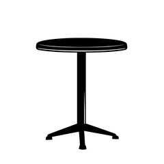 American Traditional High top table, furniture vector, furniture design