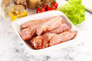 Marinated Duck wings for barbecue
