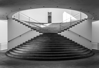 Bonn, Nordrhein-Westfalen, Deutschland – 2025, March 09: Treppe im Kunstmuseum Bonn...