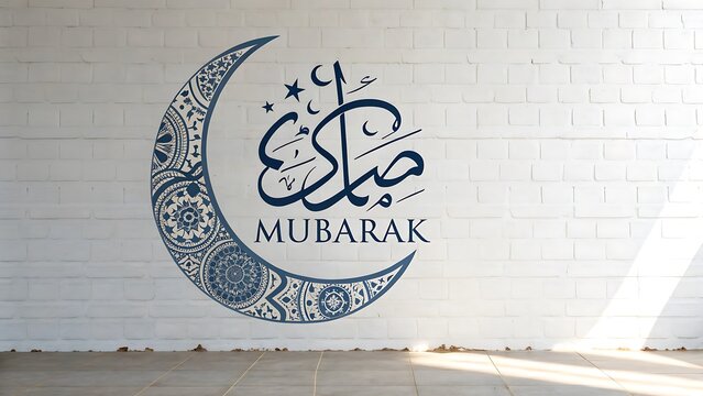 sign on the wall eid mobarak