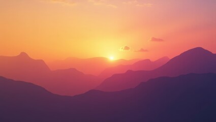 Fototapeta premium Layers of Mountain Peaks