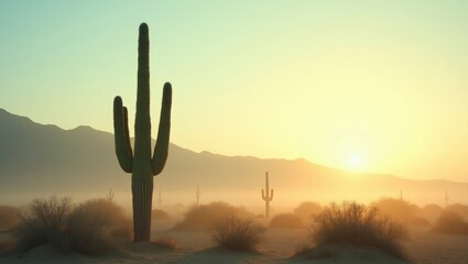 Saguaro Sunrise Serenity