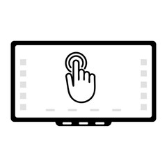 Touchscreen whiteboard icon