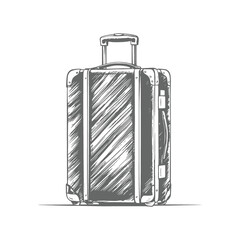Suitcase Travel Vector illustration doodle style suitcase vector sketch illustration