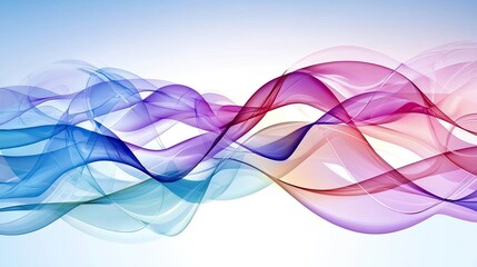 A serene abstract background with soft pink and purple waves, perfect for calming designs.