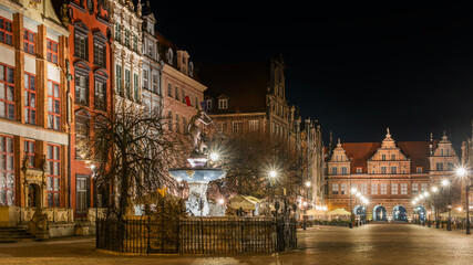 Stare Miasto w Gdańsku nocą © Aleksandra