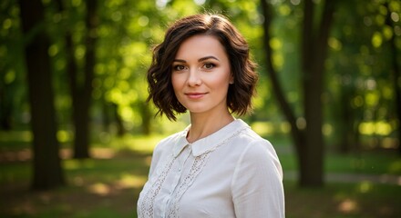 photorealistic portrait of a woman from Poland 