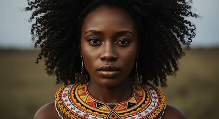  photorealistic portrait of a woman from South Africa