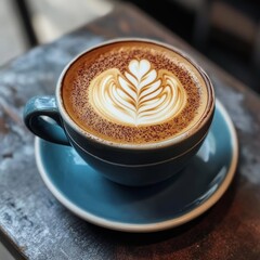 A warm and aromatic beverage made from brewed coffee beans, enjoyed for its rich flavor and energizing effect.