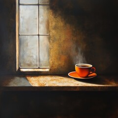 A warm and aromatic beverage made from brewed coffee beans, enjoyed for its rich flavor and energizing effect.