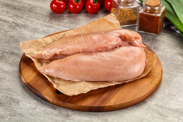 Fresh raw Chicken breast fillet