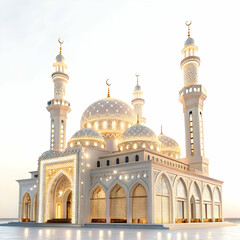 Ramadan Mubarak 3d Banner Design Template