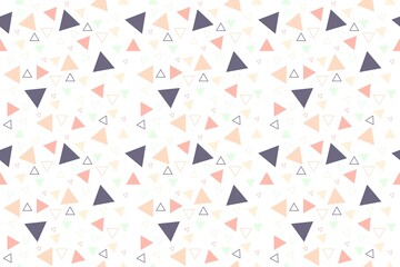 A colorful, playful pattern that's sure to brighten your day.  Geometric shapes in a happy dance.