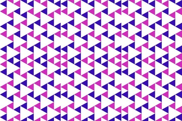 A vibrant tapestry of interlocking triangles, a captivating interplay of fuchsia and indigo hues against a stark white backdrop. A visual symphony of geometric precision.